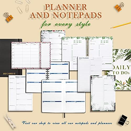 Utytrees Weekly Planner Pad for Women, Planning Pad, 6,7 x9.8 58 lençóis sem data, organizador, rastreador de produtividade