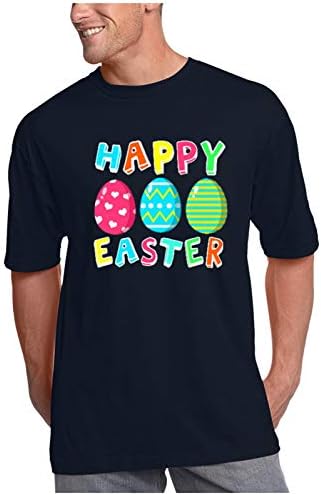 Camisas de Páscoa de tamanho grande para mulheres ovos engraçados Carta impressa camise