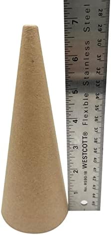 Cone de fibra de papelão nacionais Artcraft® Heavyweight 7 - Perfeito para anjos, bonecas ou toppers de árvores