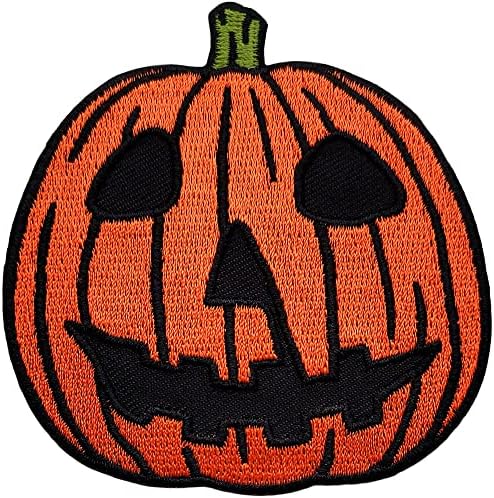 Pinsanity Halloween Pumpkin Horror Iron-on-On Patch