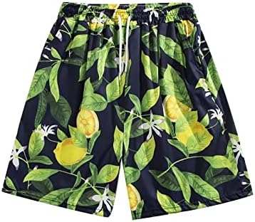 Homens curtos nadar na tendência de verão impresso de secagem rápida shorts e calças de praia Meninas de natação grandes e altas