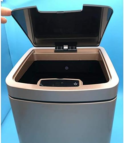 Uxzdx smart lixo lixo sensor automático de poeira com alça de alça de balde interno lixo quadrado lixo lata de cozinha em casa armazenamento de lixo