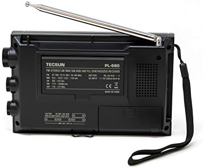 Tecsun PL680 Portátil Digital PLL Dual Conversão AM/FM/LW/SW e Rádio da banda de ar com recepção SSB
