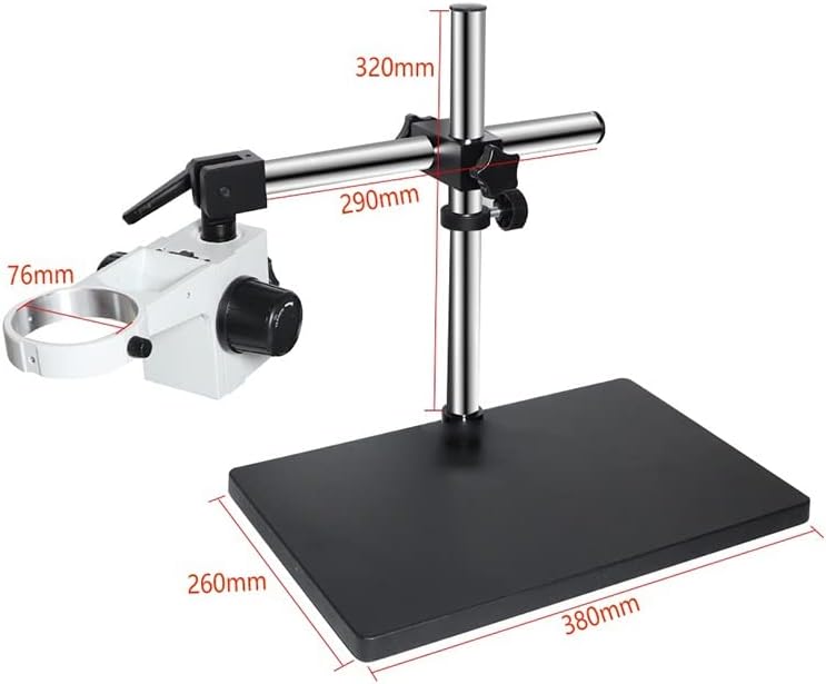 Adaptador de microscópio usev Microscópio universal Microscópio Braços de braços de som Ajuste Braço estéreo Tabela de braço Stand 76mm Acessórios para microscópio de anel