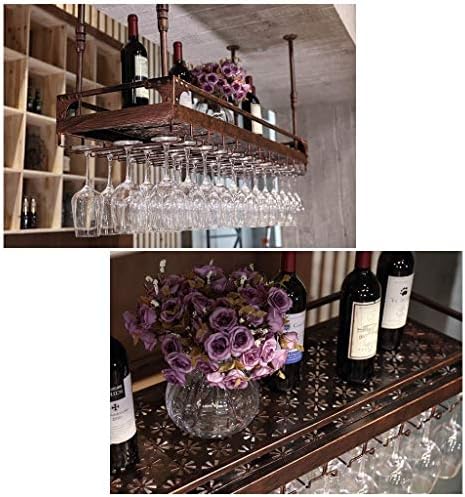 Simplicidade elegante Industrial retro elegante simplicidade Down Wine Glass Holder Display Criativo armazenamento decorativo