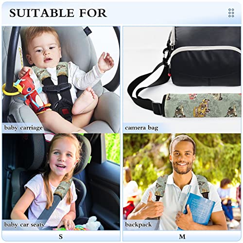 Tampas de cinto de segurança vintage de carro 2 tampas de assento de carro de pacote Super carseat de carros para meninos adultos para meninos bebê bebê