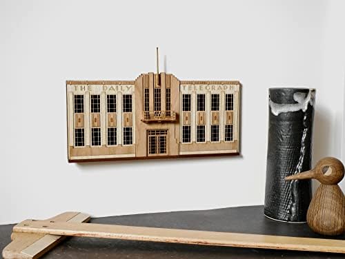 Little Building Co Art Deco Scale Model Kit The Daily Telegraph Building Desk Fine Made ou Wall Exibir Napier New Zealand Architecture.