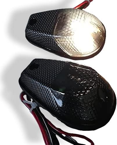 HTTMT MT224-012-CN+SM SUMPLO DE FUMO DE FUMA SINAIS TURNA SINAIS BLINKER LUZ COMPATÍVEL COM UNIVERSAL SPORTBIKES