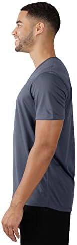90 graus por reflexo - Camiseta de manga curta da tripulação de malha de malha masculina