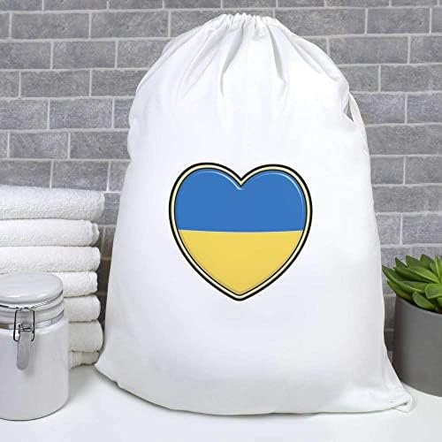 Azeeda 'Ukraine Heart' Laundry/Lavagem/Bolsa de Armazenamento
