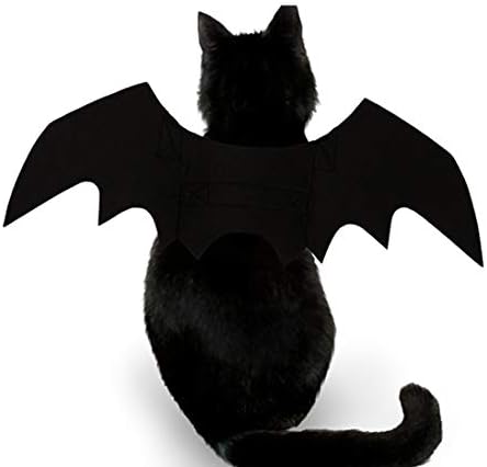 Fantasia de gatos de gatos, vasos de pet de pet-wing vasos de traje de halloween atmosfera de halloween atmosfera para gatos