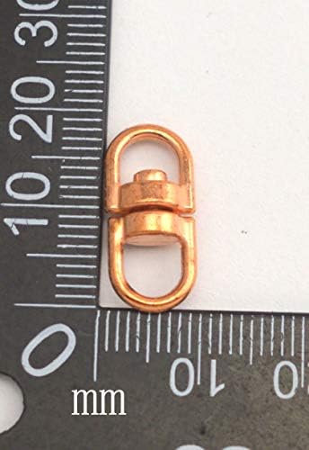 Fenggtonqii de 20 mm de comprimento e 6 mm de diâmetro interno dos conectores de chaveiro de anel giratório