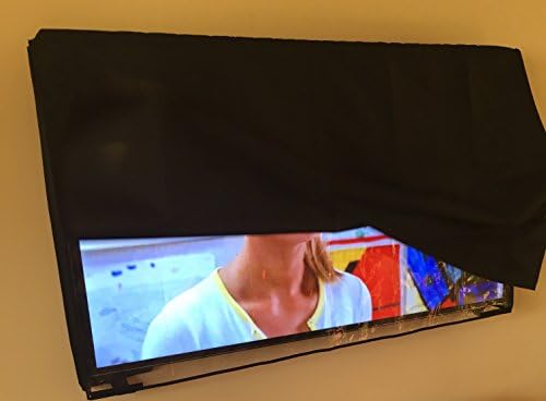 Tecnologia Comp Bind Capa de TV preta com frente transparente transparente para Samsung Un55ks8500fxza TV curvo 55 '' UHD TV SMART PARTIDA E TAPA SEMPERAÇÃO MATRANDIZE TIM DE VIDA DE TV 52.5''W X 4,8''D X 28.1''H