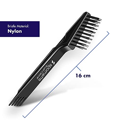 Espornette Grande Super Looper Wig Brush 215 Pacote com limpador de escova de cabelo