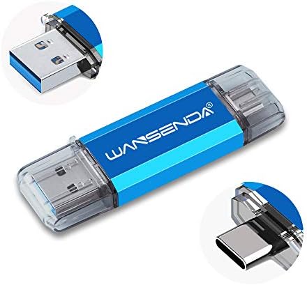 Wanenda 512GB OTG Tipo C & USB 3.0/3.1 Drive flash, USB C Drive de pinça Photo Memory Stick para dispositivos Android/PC/Mac