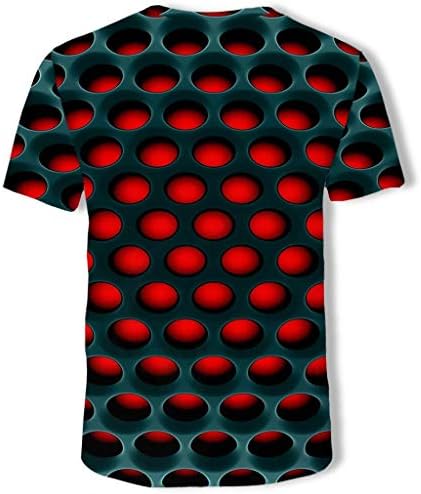 Camiseta gdjgta para homens 3D Crew pescoço de manga curta camiseta blusa de camiseta