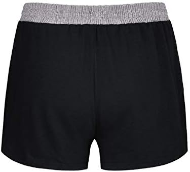 Blevonh elástico na cintura mole short shorts casuais shorts com bolsos