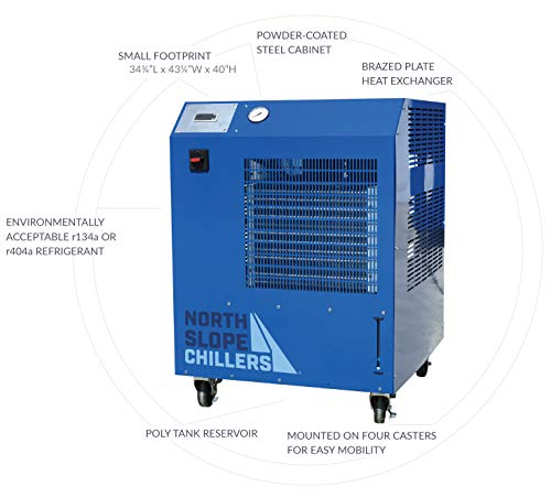 Chillers da encosta norte NSC1000-LT-110/1 Freeze profundo 1 tonelada Chiller industrial, 12.000 BTUs/h, ideal para lasers,