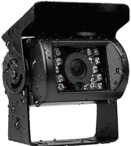 Câmera de visão traseira, câmera de caminhão para reversão de backup, câmera HD CCTV à prova d'água para caminhão para caminhão Van Camper Van com cabo de vídeo de 30 pés, IR Night Vision DC 12V-24V