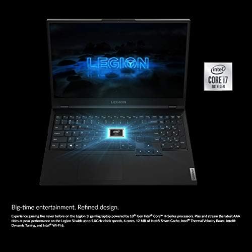 LENOVO LEGION 5 Laptop para jogos, exibição de 15,6 FHD 120Hz IPS, I7-10750H, GTX 1660TI, 64 GB RAM, 2TB SSD + 2TB HDD, teclado de backlit,