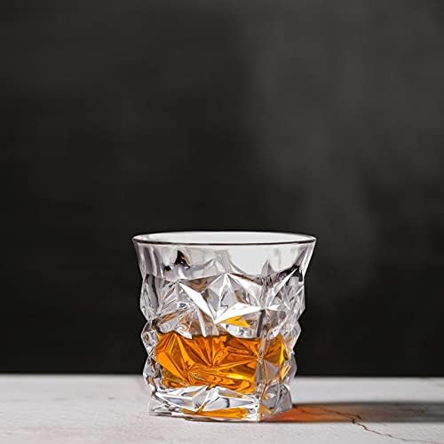Tumblers de uísque de 2pcs genéricos copos de cristal de cristal para barras de festa em casa rochas curtas whisky whiskywares de vidro