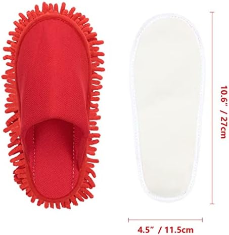 XJLantte Microfiber Mop Chinels - Canvas Chenille chinelos de pó de limpeza lavável Lavagem de chinelos de limpeza de piso de piso da casa para homens e mulheres