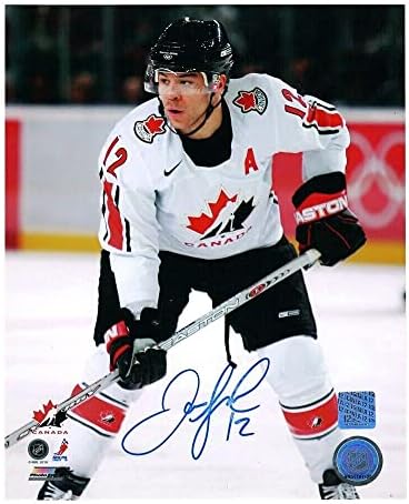 Jarome Iginla assinou equipe Canadá 8 x 10 foto - 70591 - fotos autografadas da NHL
