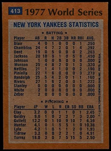 1978 Topps 413 1977 World Series - Reggie e Yankees reinam supremo Reggie Jackson New York Yankees ex Yankees