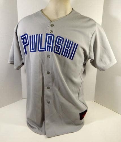 2006 Pulaski Blue Jays 17 Game usou Grey Jersey 48 DP16754 - Jerseys de MLB usados ​​no jogo MLB