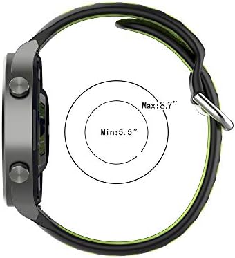 3 pacote compatível com umidigi uwatch 2s relógio bandas de 22mm Substituição de silicone macio à prova d'água para homens com orifícios