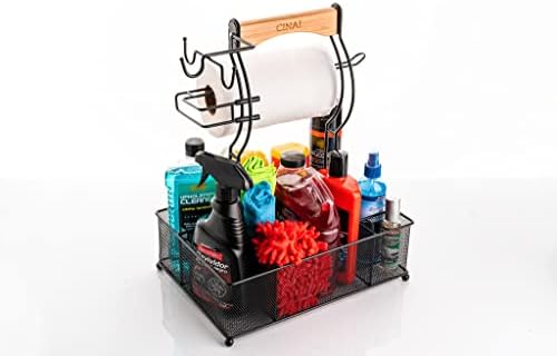 Caddy de Grill Cinai, suporte para toalhas de papel, churrasco e caddy de piquenique, organizador de utensílios de grelha,