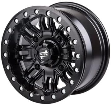 4/156 Roda de Beadlock de Tusk nebo 14x7 4.0 + 3,0 preto fosco para Polaris Ranger 800 Crew 2010-2014