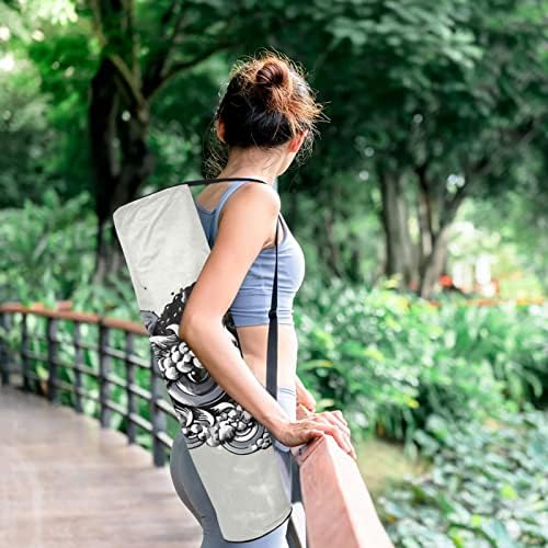 Owl Abstract Art Art Yoga Mat Carrier Bag com alça de ombro de ioga bolsa de ginástica bolsa de praia