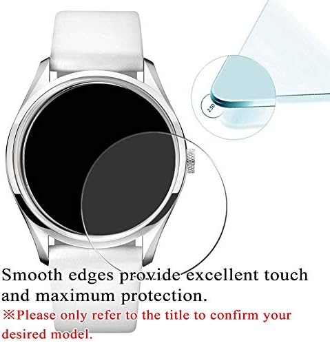 Protetor de tela de vidro temperado Synvy [3 pacote], compatível com Hublot Orlinski Black Magic 525.cs.0170.rx.orl19 9h Film SmartWatch Smart Watch Protectors