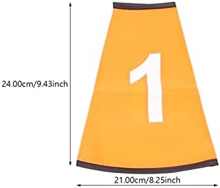 Stobok Traffic Cone Sleeve 10pcs Campa de cone numerada, 1-10 Number Sports Sports Protectors Protetores de futebol Marcadores