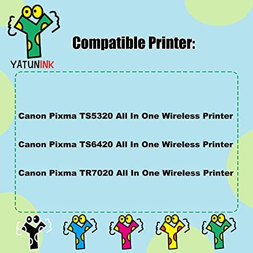 Yatunink Remanufactured Ink Cartidge 260 261 Substituição para Canon PG-260XL CL-261XL PG-260 XL CL-261 XL 260 e 261 XL Cartuchos de tinta para Canon Pixma TS6420 TS5320 TR7020