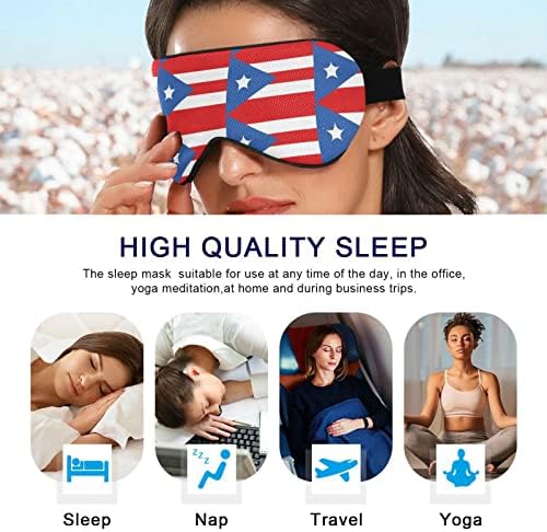 Máscara de olho do sono unissex porto-flag-flag máscara de dormir confortável