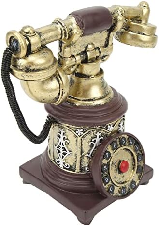 Ornamento antigo do telefone vintage Decoração de telefone antiquada exclusiva Superfície lisa Antienação de resina