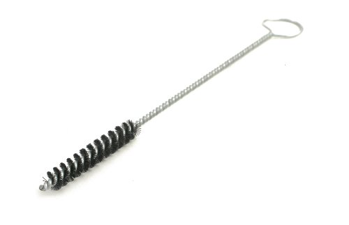 Brush de pesquisa de escova 84 Spiral Twist, nylon 6/12, haste única, diâmetro de 1 , 0,017 diâmetro do fio, comprimento de haste