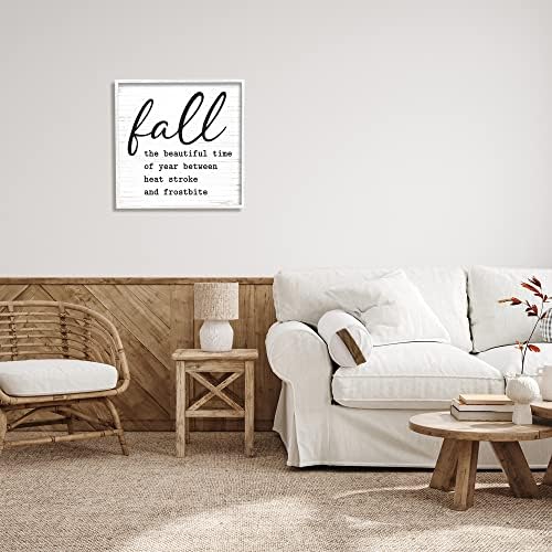 Stuell Industries Freny Fall Frase Autumn Grã Padrão de grão rústico, Design por letras e ladeadas
