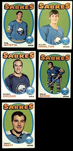 1971-72 Topps Buffalo Sabres perto da equipe definida Buffalo Sabres Good Sabres