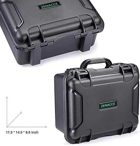 Zenacce Case Hard Case à prova d'água compatível com a caixa Xbox Série X, a caixa de transmissão de viagens detém o console X da série X, controladores sem fio, cabos e outros acessórios