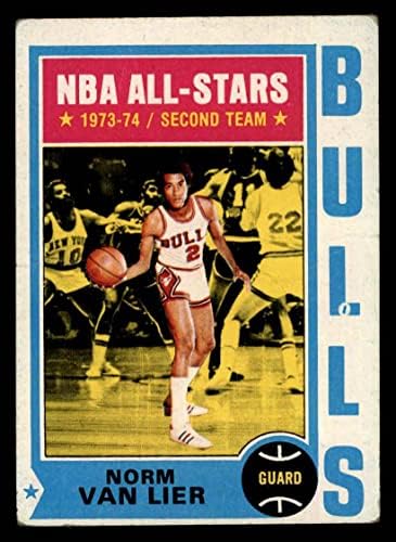 1974 Topps 140 Norm Van Lier Chicago Bulls Good Bulls Saint Francis University