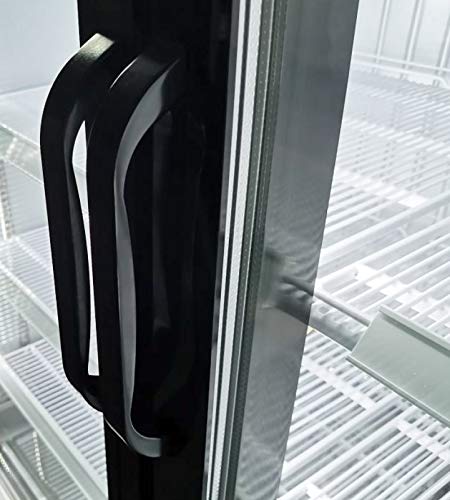 Refrigeração de vórtice Refrigerador de merchandiser comercial com 3 portas de vidro resistentes a nevoeiro, 69 pés