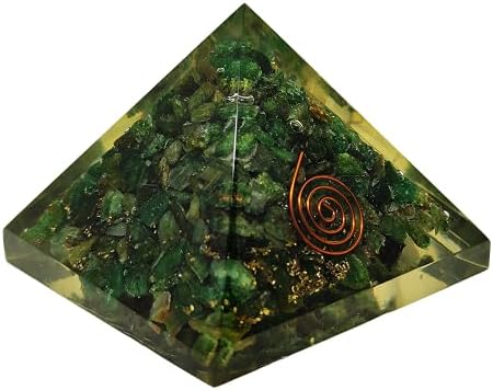 Sharvgun Yoga Meditação Jade Green Stone Orgone Pirâmide Cura Crystal 65-75mm Ex-LG