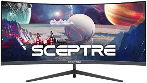 CyberrPowerpc Gamer Xtreme VR Gaming PC, Black & Scepter 30 polegadas Curved Gaming Monitor 21: 9 2560x1080 Ultra