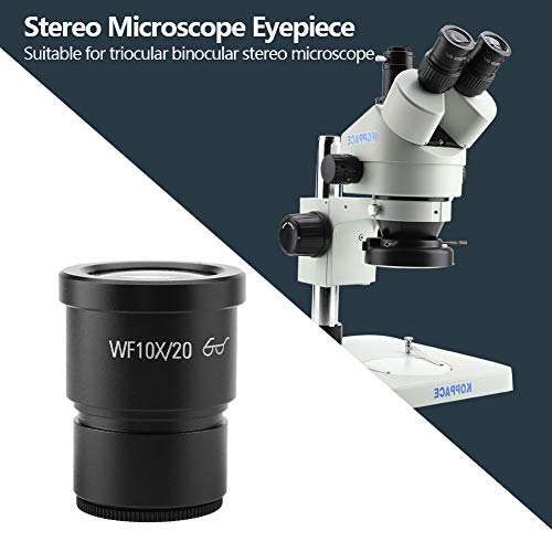 1PC WF10X/20 Super Widefield 10x Microscópio de Estéreo ocular para microscópio estéreo binocular triocular, tamanho de montagem