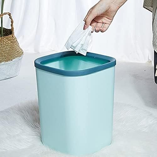 Wxxgy lixo lixo lixo lata de plástico doméstico lixo pode lixo interior lata banheiro sala de estar doméstica sala de cozinha/verde