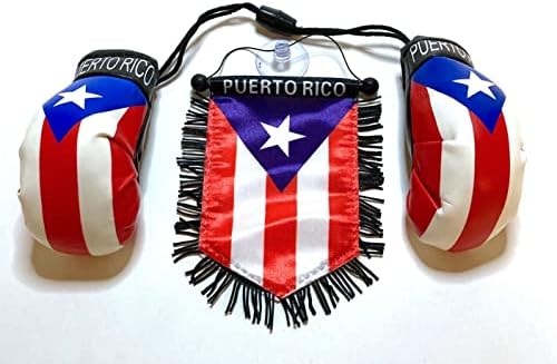 Luvas de boxe de Porto Rico Bandeiras para Acessórios para Cars Decalques de adesivos porto -riquenho PR Casas Banderas para