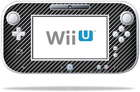 MightySkins Skin for Nintendo Wii U GamePad Controller - Fibra de Carbono | Tampa protetora, durável e exclusiva do encomendamento de vinil | Fácil de aplicar, remover e alterar estilos | Feito nos Estados Unidos